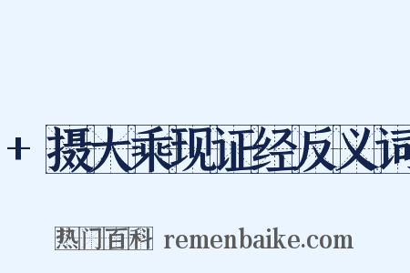 +摄大乘现证经反义词是什么意思的图片